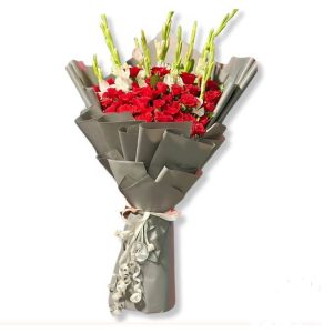 Red and White Floral Bouquet