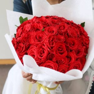 Red Roses Bouquet (50 Roses)